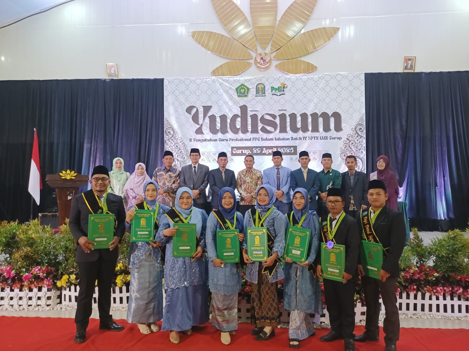 Yudisium PPG Batch IV IAIN Curup: Luluskan 796 Guru dengan Persentase 99,25%, Menjadi yang Tercepat Nasional dalam Pencetakan Sertifikat