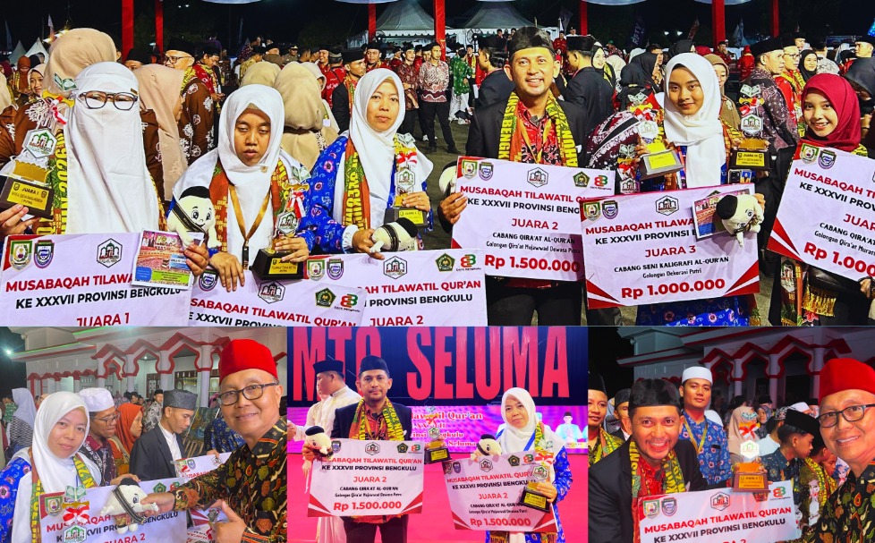 Kolaborasi Hebat! Dosen FUAD dan Mahasiswa IAIN Curup Borong Juara di MTQ ke-37 Tingkat Provinsi Bengkulu 2026.