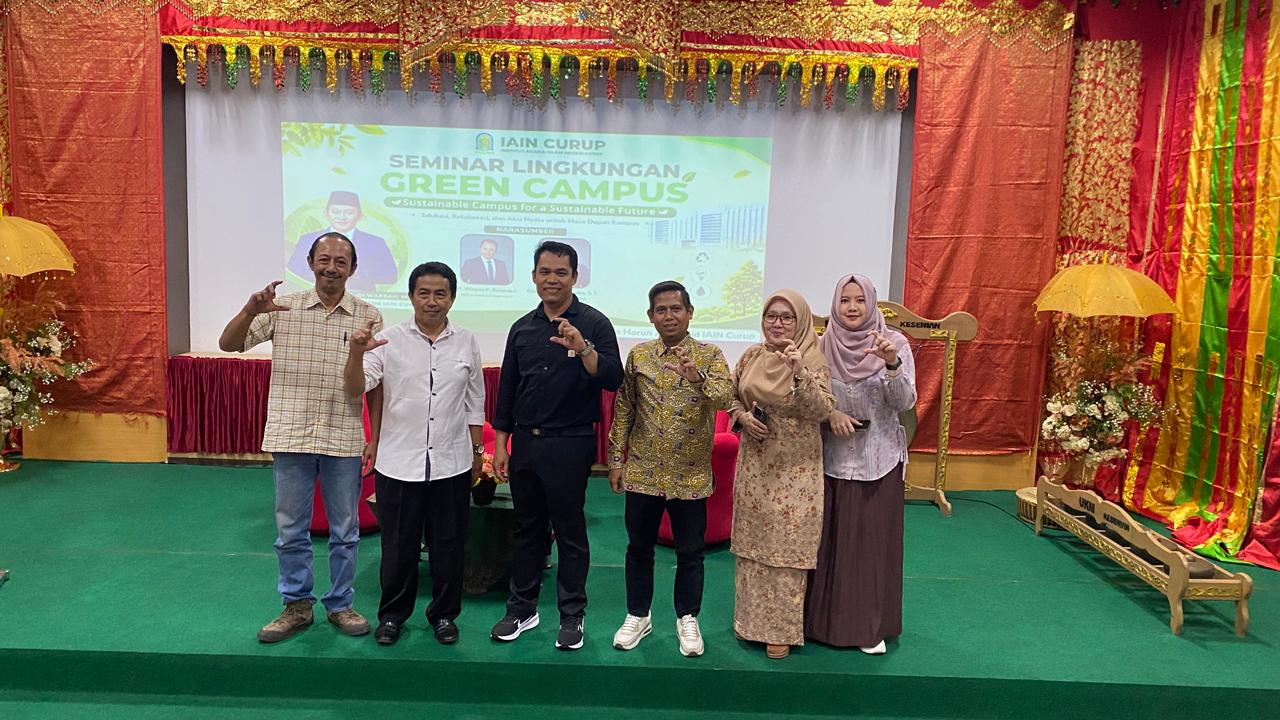 SEMINAR GREEN CAMPUS IAIN CURUP: “SUSTAINABLE CAMPUS FOR A SUSTAINABLE FUTURE” DORONG EDUKASI, KOLABORASI, DAN AKSI NYATA