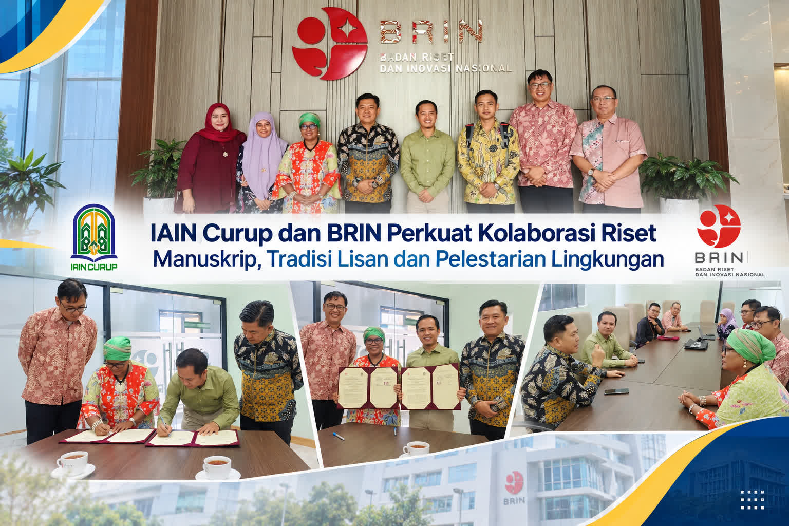 IAIN Curup dan BRIN Perkuat Kolaborasi Riset Manuskrip, Tradisi Lisan, dan Pelestarian Lingkungan 