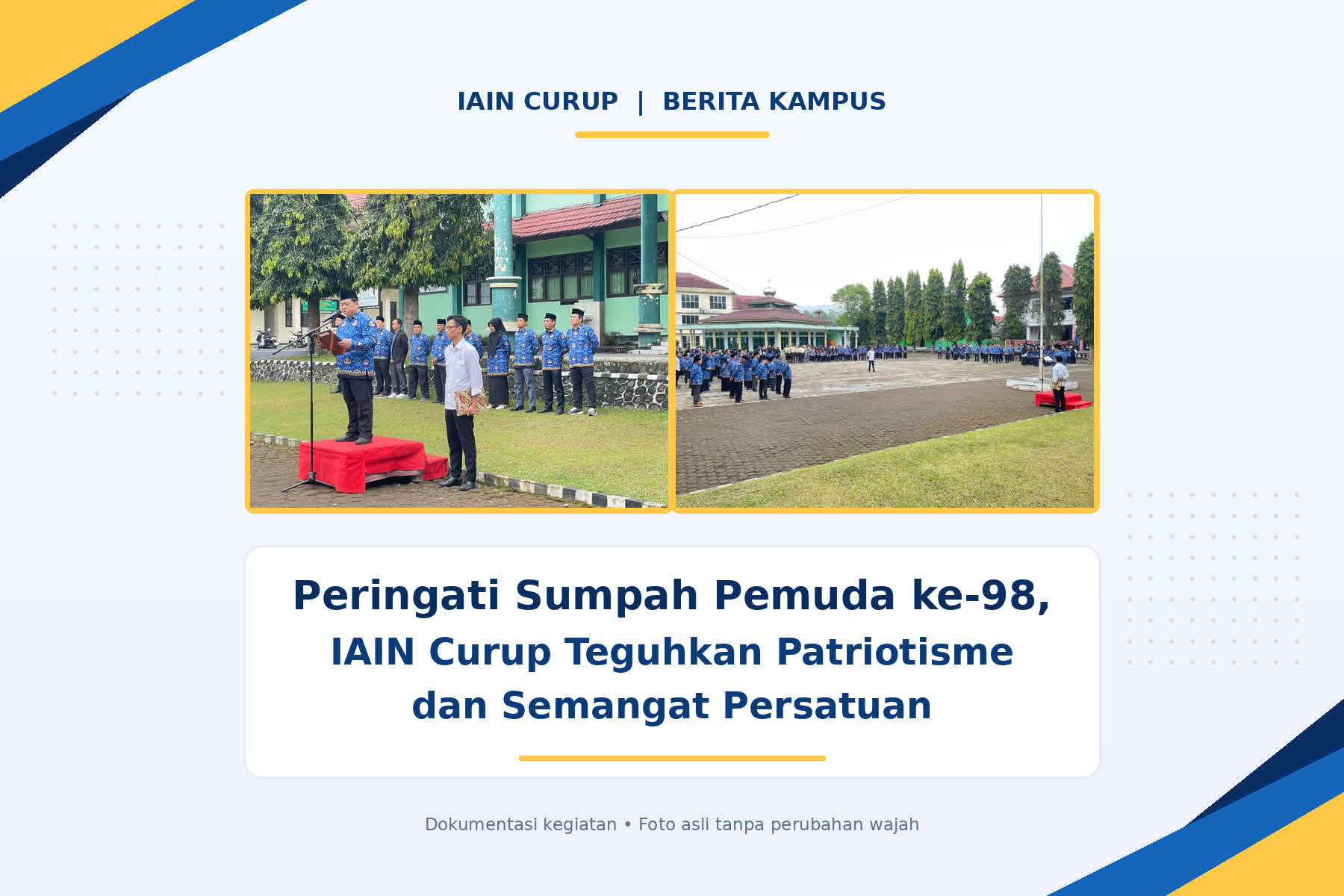 Peringati Sumpah Pemuda ke-98 IAIN Curup Teguhkan Patriotisme dan Semangat Persatuan 