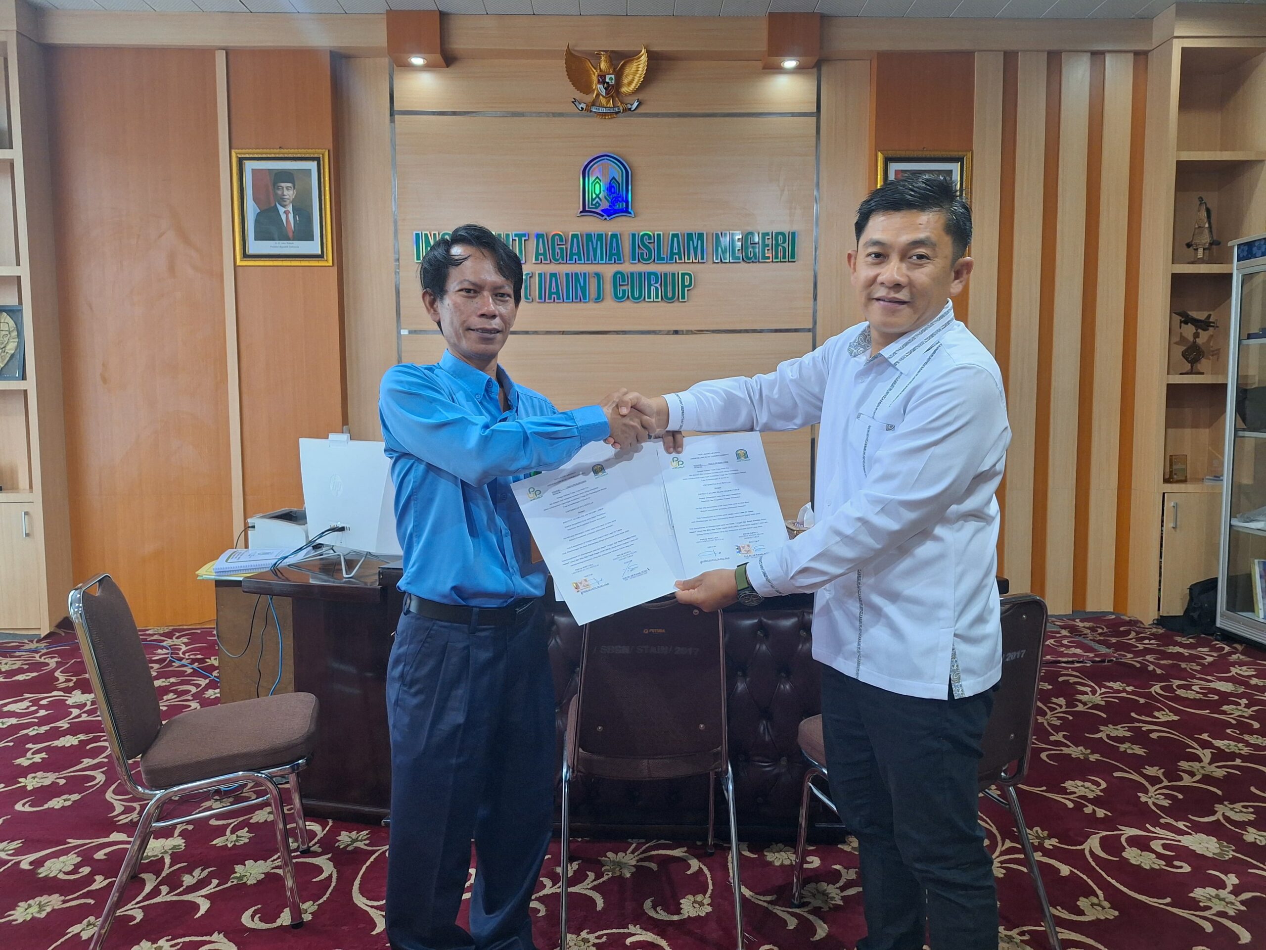 Rektor IAIN Curup Teken MoU dengan Universitas Pat Petulai (UPP) Rejang Lebong