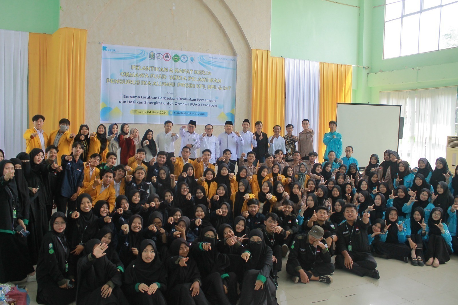 Pelantikan Akbar dan Rapat Kerja Ormawa FUAD Serta Pelantikan Pengurus IKA Alumni KPI, IAT, dan BPI IAIN Curup