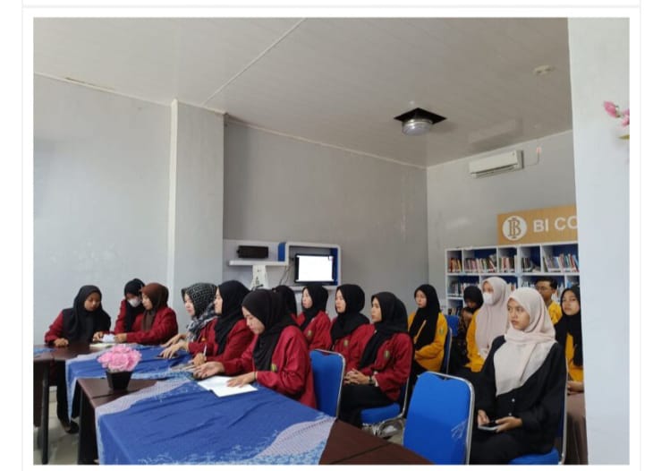 Antusias Mahasiswa Iain Curup mengikuti kegiatan sharing knowledg pojok statistik