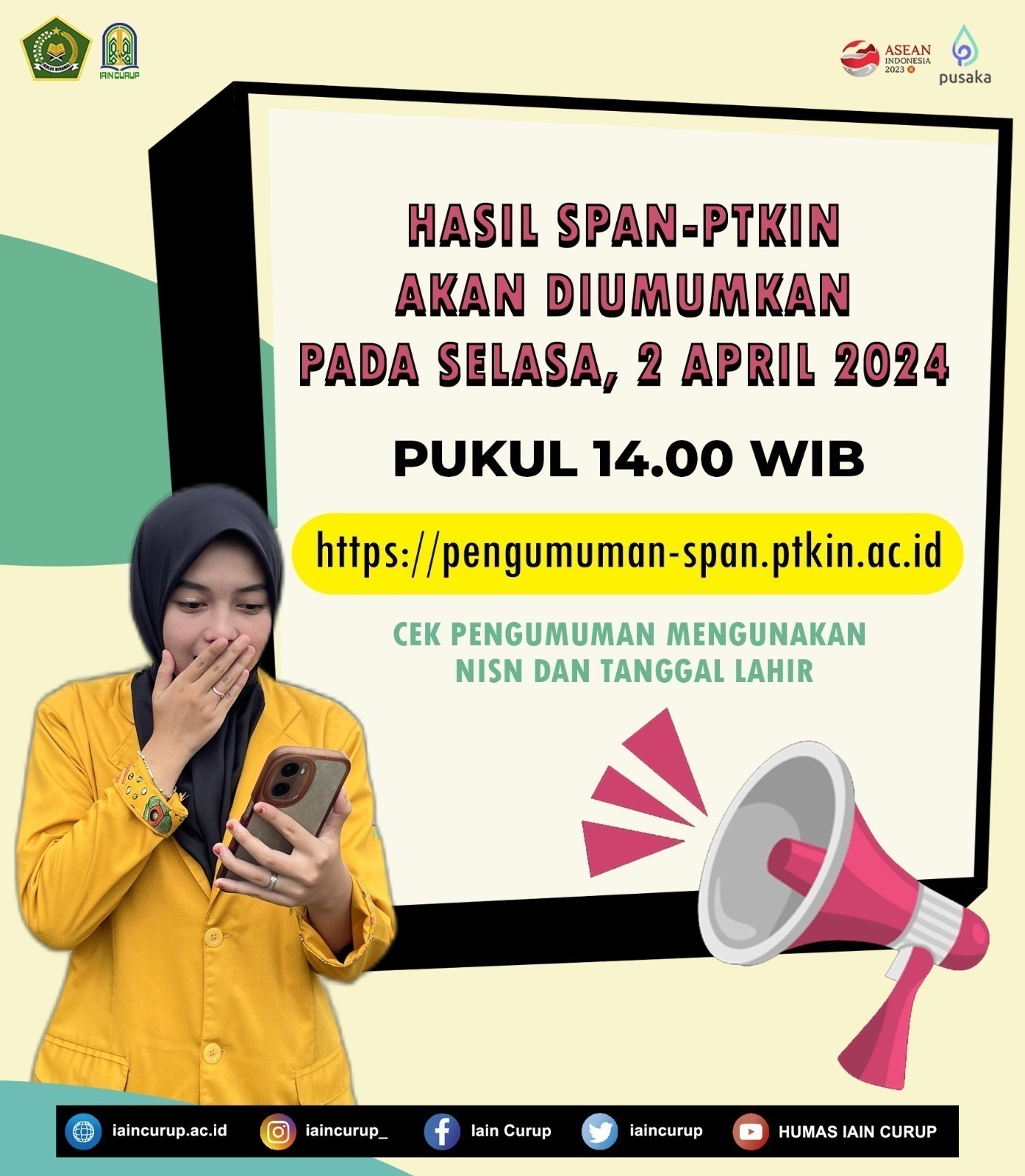 HASIL SPAN-PTKIN AKAN DIUMUMKAN PADA HARI INI,