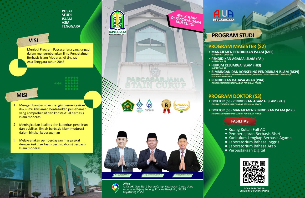 Pendaftaran Program Pascasarjana Institut Agama Islam Negeri (IAIN) Curup Tahun 2024