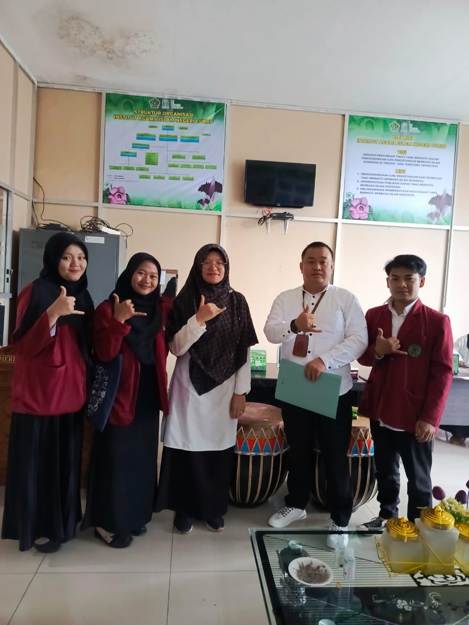 Humas IAIN Curup Terima Empat Mahasiswa Magang dari Fakultas Ushuluddin Adab dan Dakwah, Prodi komunikasi dan Penyiaran Islam