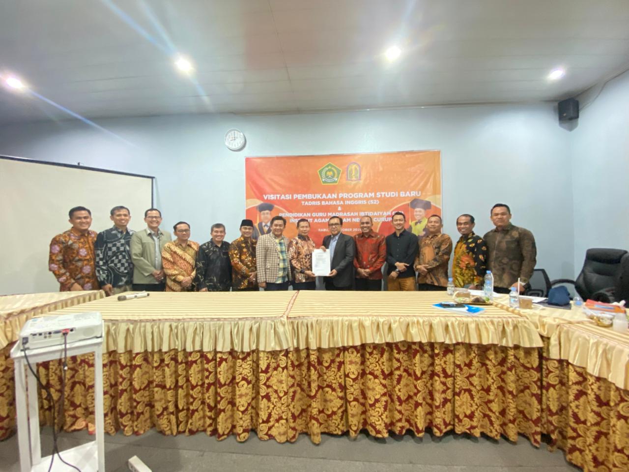 Visitasi Pembukaan Prodi Magister Tadris Bahasa Inggris dan Magister PGMI IAIN Curup