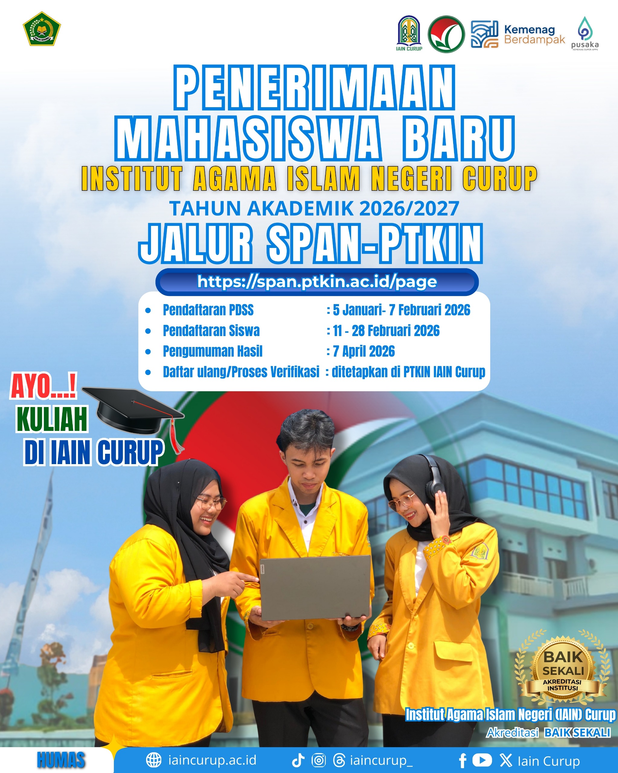 PDSS PMB PTKIN 2026 Resmi Dibuka! Ini Petunjuk Teknis Pengisiannya