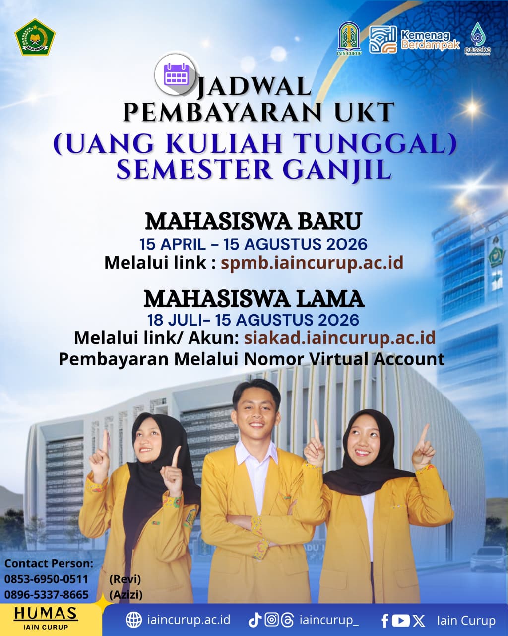 PEMBAYARAN UKT SEMESTER GANJIL 2026
